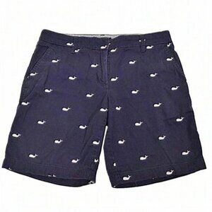 British Khaki  Whale Shorts Blue Pink Embroidered Cotton Size‎ 8